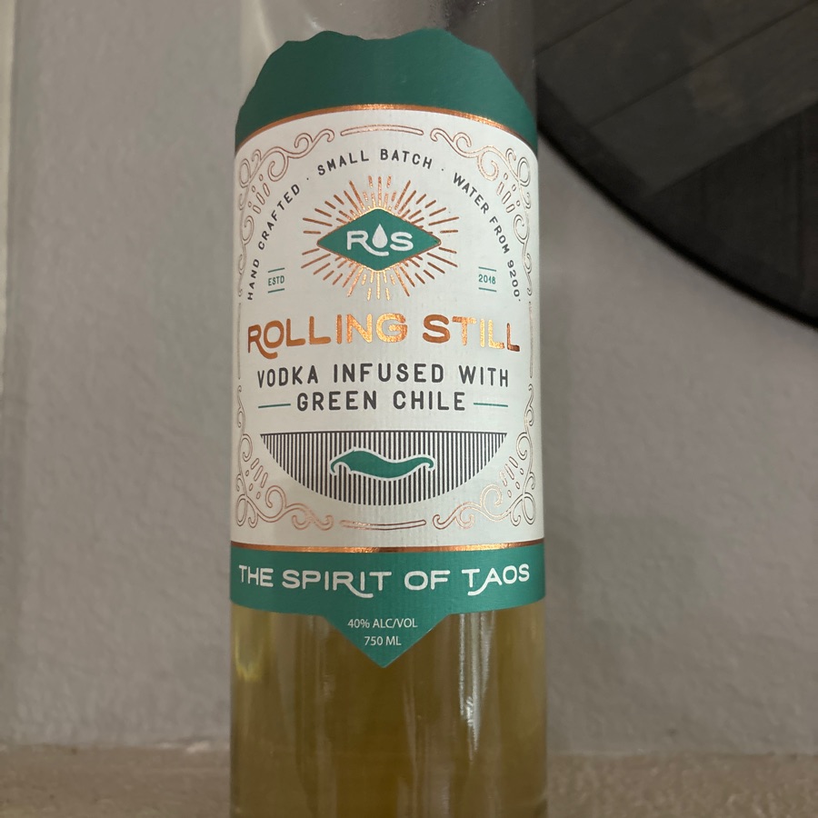 Rolling Still Green Chile Vodka