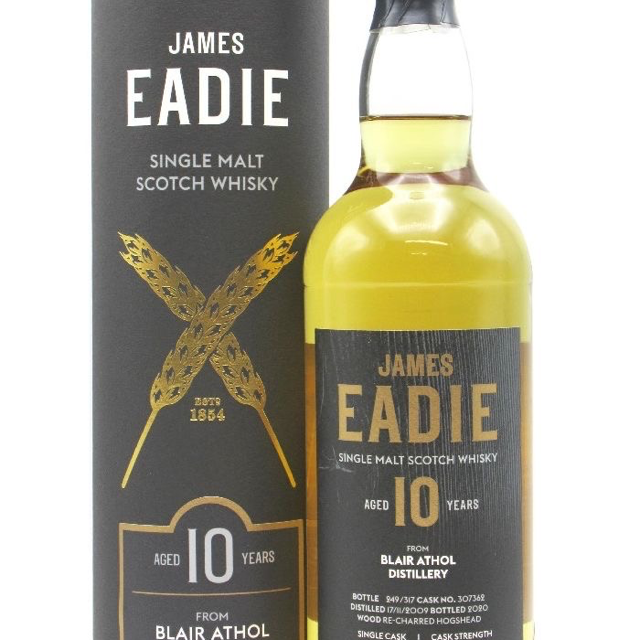 James Eadie Blair Athol 10 (Cask No. 307362)