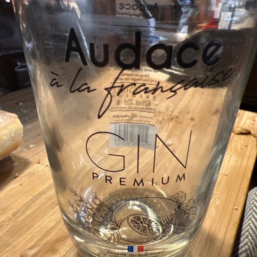 Audace á la frahgaise Gin premium