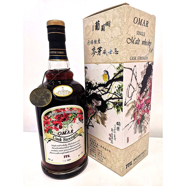 OMAR Single Malt Whisky Cask Strength(Black Queen Wine Barrel Finished)