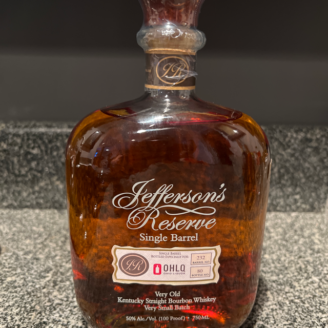 Jefferson's Reserve Single Barrel (2022 OHLQ Pick)