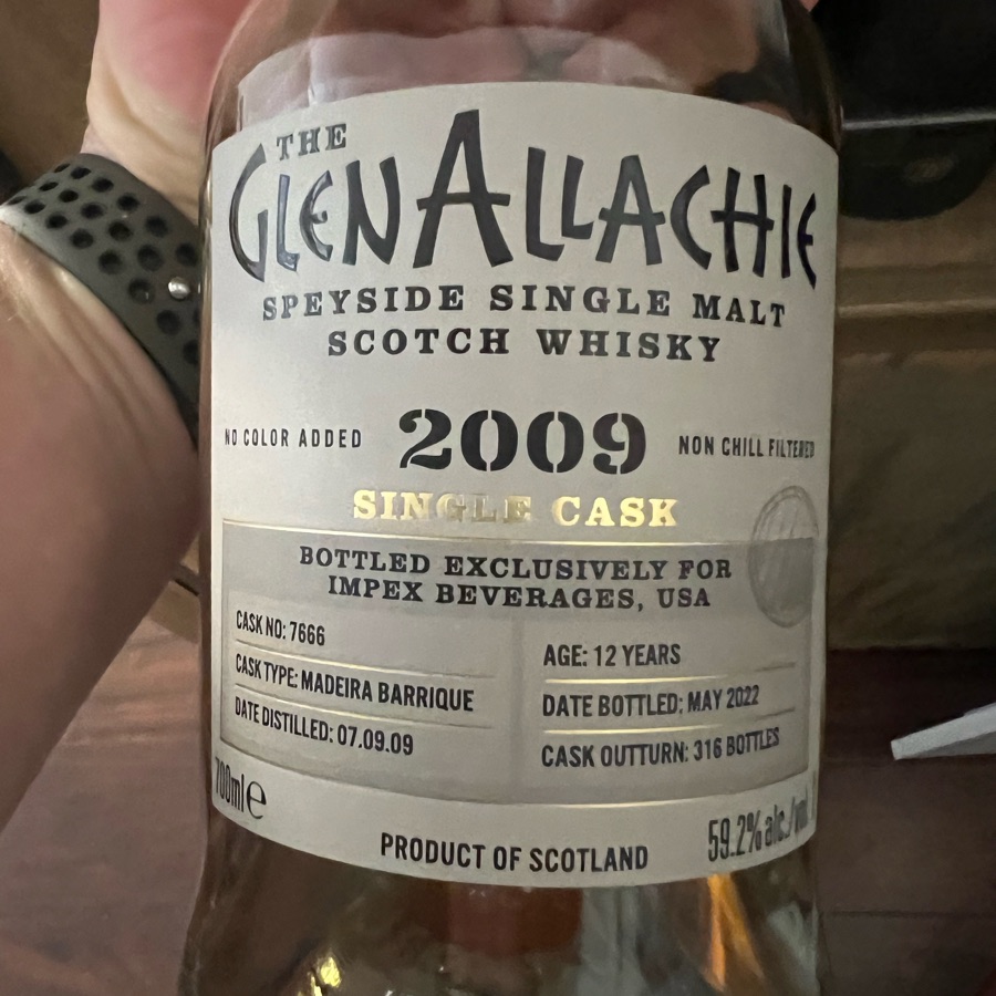 Glenallachie 2009 Single Cask 12 Year Old (IMPEX)